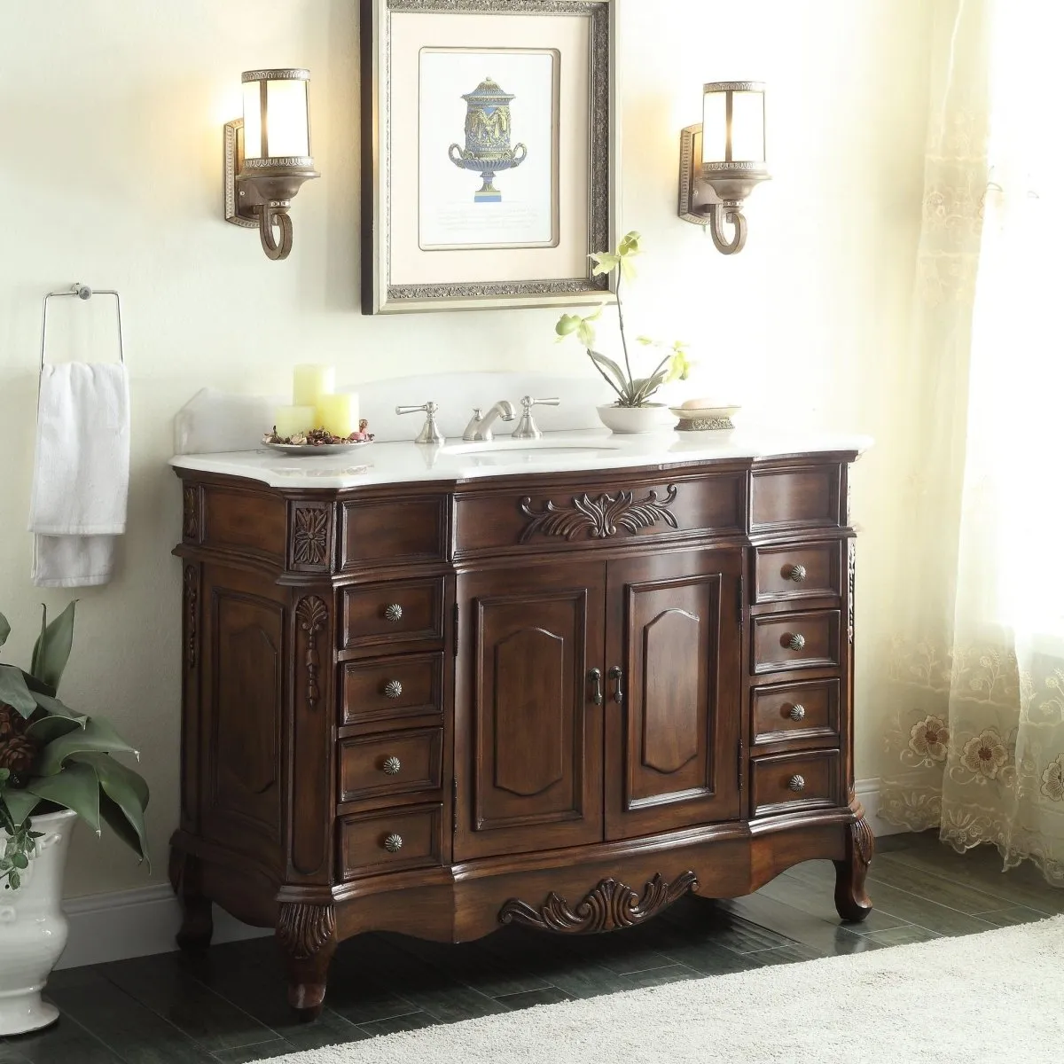 42" Classic style Morton Bathroom Sink Vanity    HF-2815W-TK-42