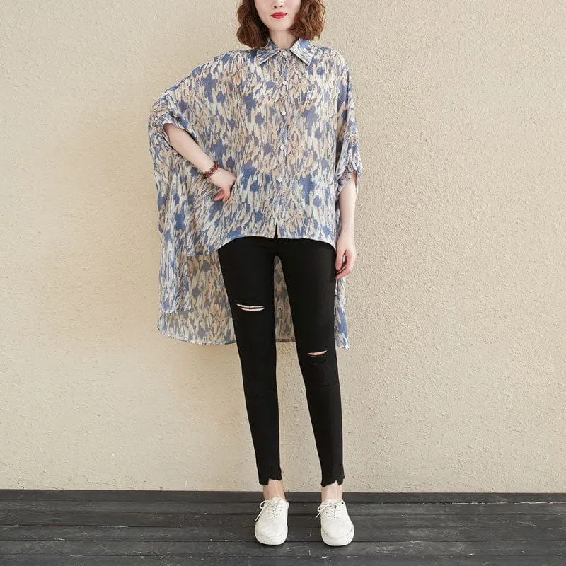 Abstract High Low Shirt