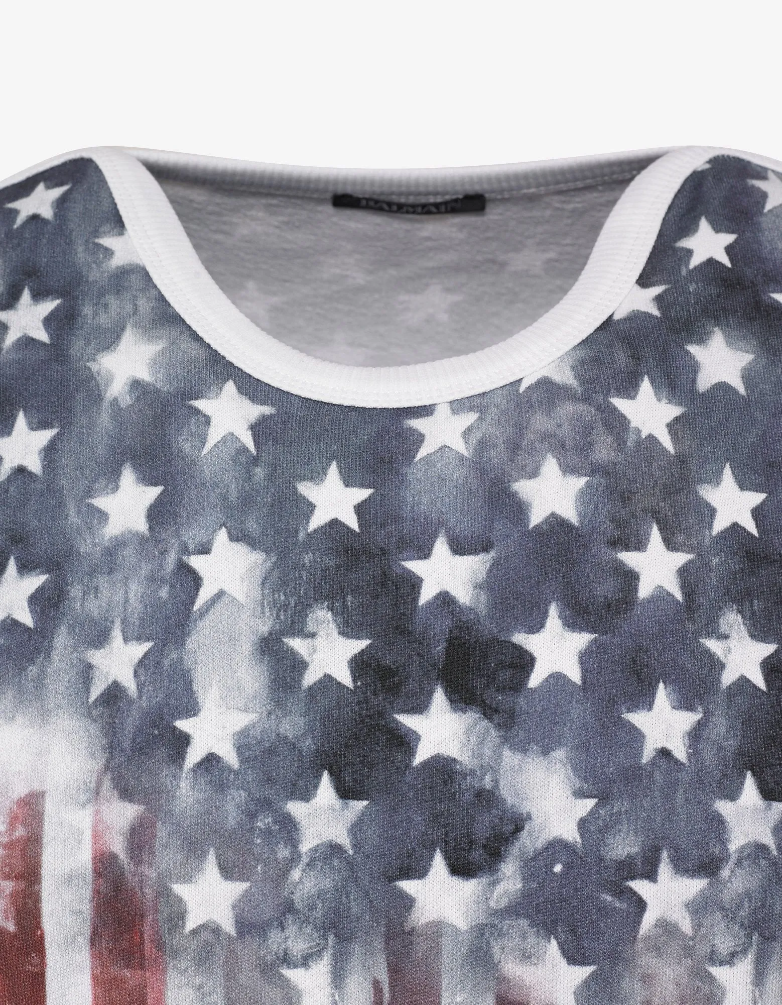 American Flag Print Logo Sweatshirt