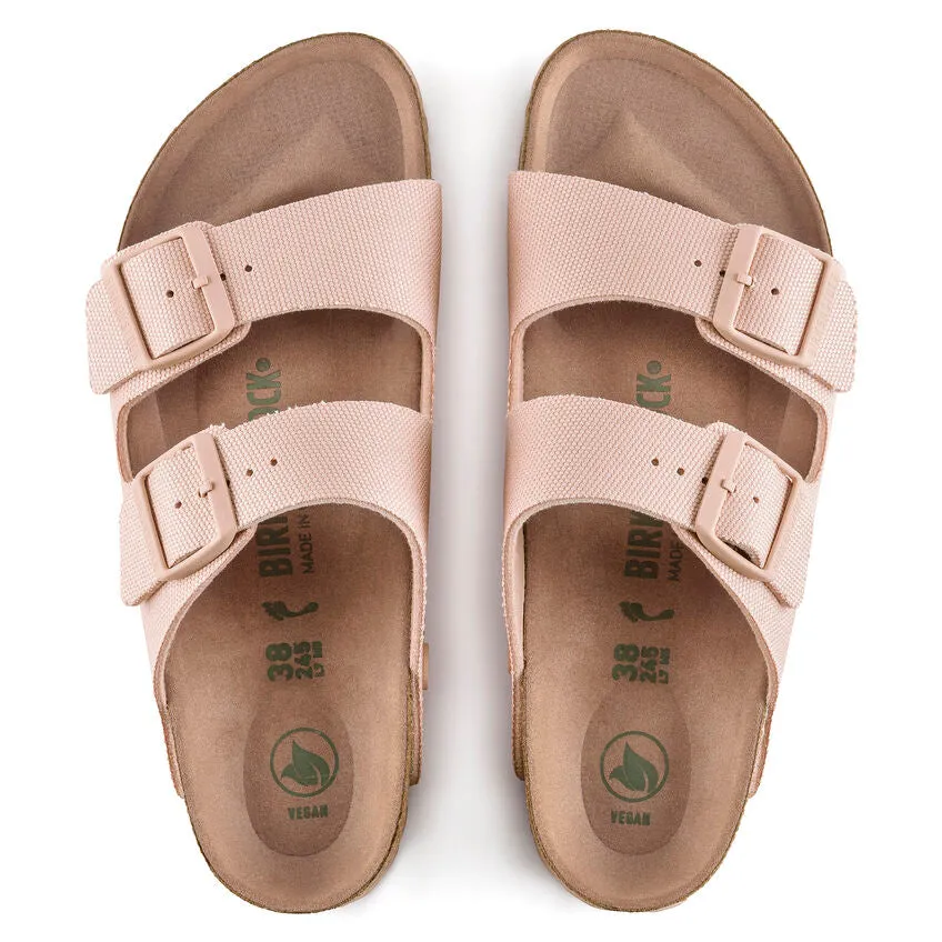 Arizona Vegan- The Birkenstock Signature Double Band Sandal in Soft Pink