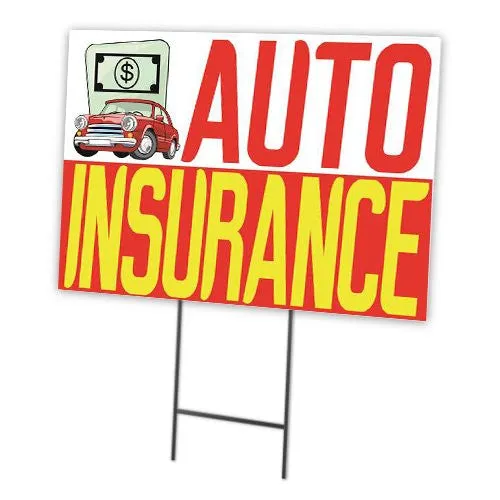 Auto Insurance Full Color Double Sided Sidewalk Signs