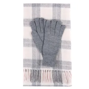 Barbour Wool Tartan Scarf & Gloves Giftset LGS0027