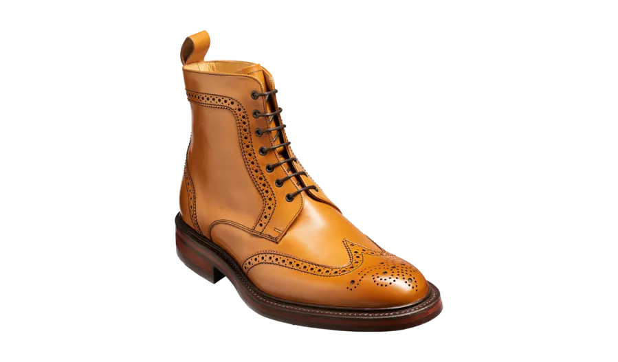 Barker Calder Rugged Wind Cap Boot-  Cedar Calf