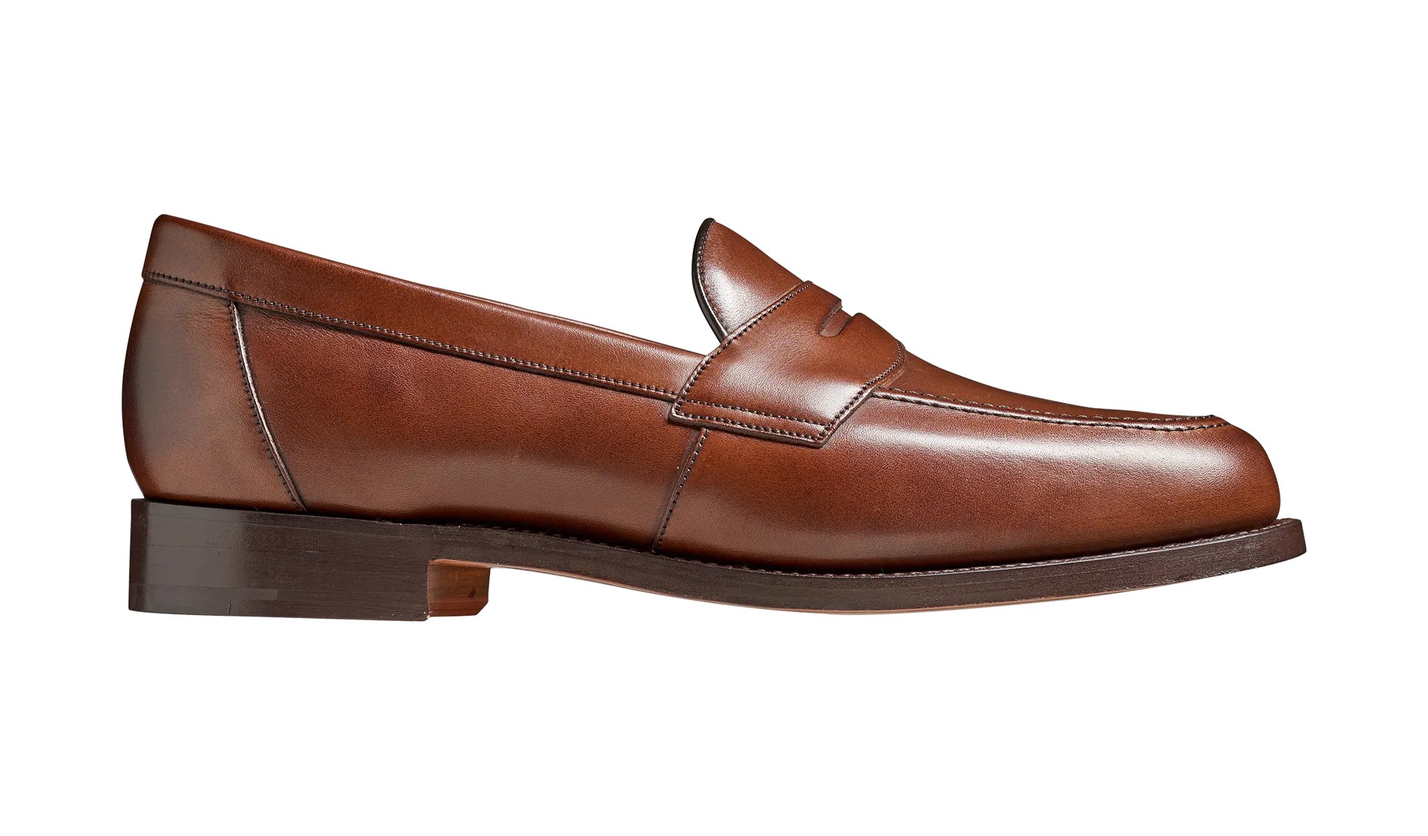 Barker Porthsmouth Traditional American Loafer - Dark Walnut Calf