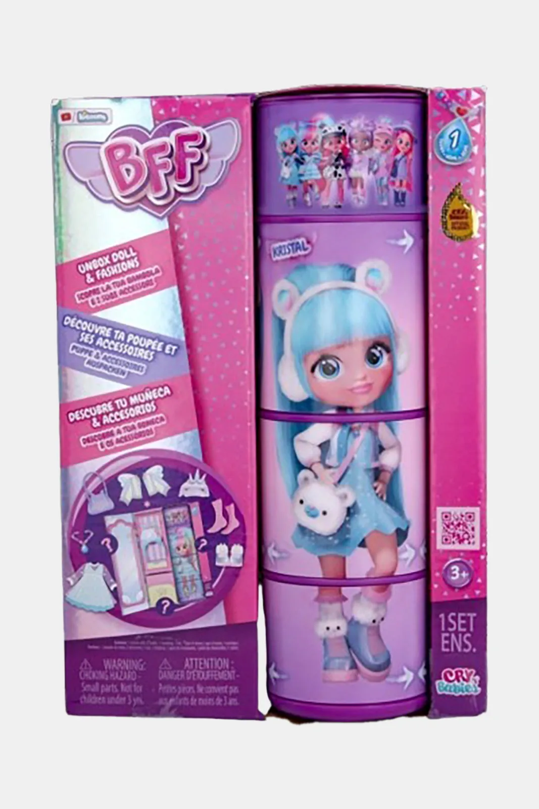 BFF Girls Blue Cry Babies Doll Kristal