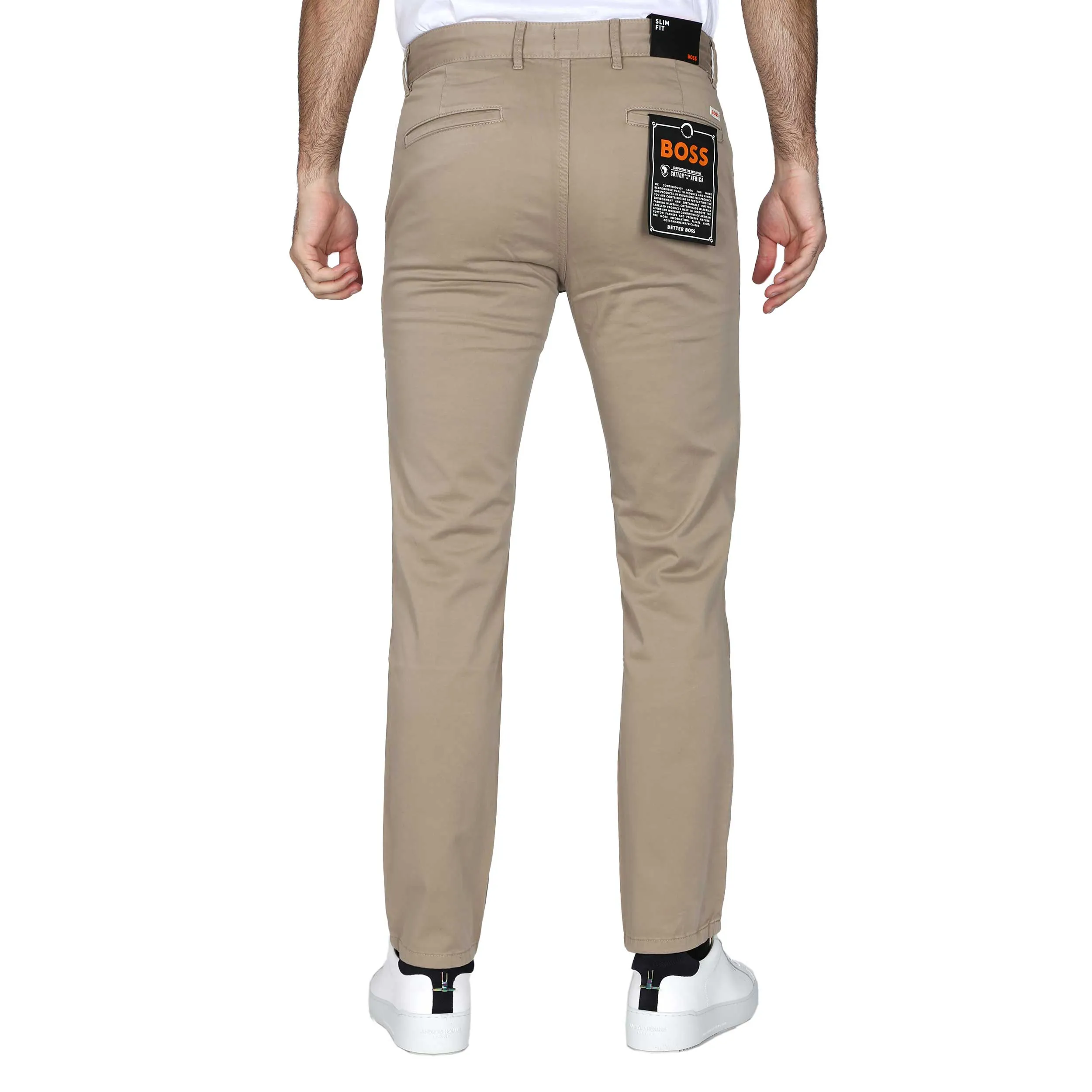 BOSS Chino Slim Chino in Open Brown