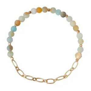 Chain Bracelet Amazonite/Gold