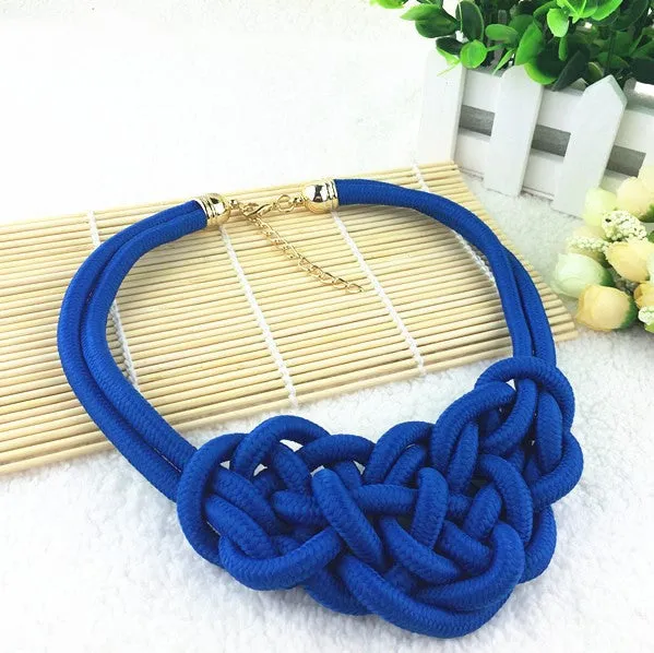 Choker Cotton Necklace Pendants Jewelry Shourouk Necklace Choker Necklaces Pendants Women Gift Kolye Evening Party Jewelry