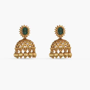 Classic Simple Antique Jhumki Earrings