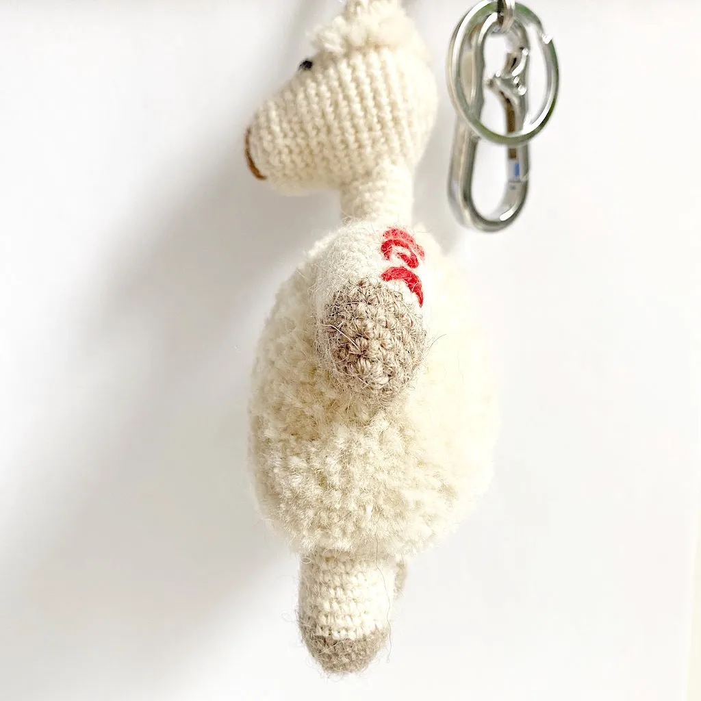 Crochet Alpaca Keychain & Bag Charm