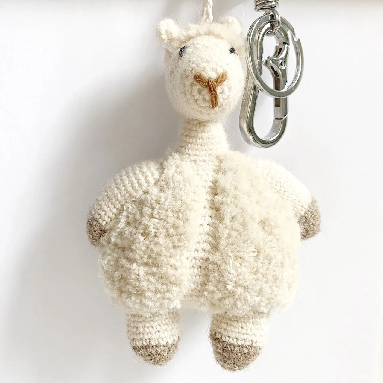 Crochet Alpaca Keychain & Bag Charm