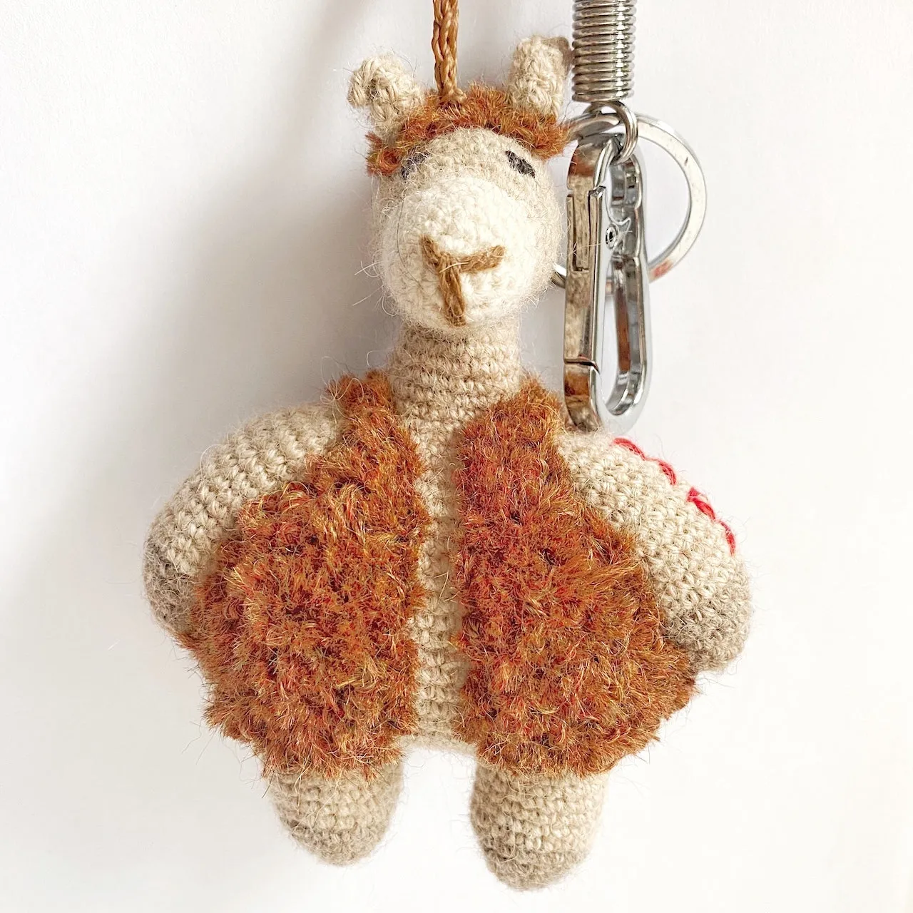 Crochet Alpaca Keychain & Bag Charm