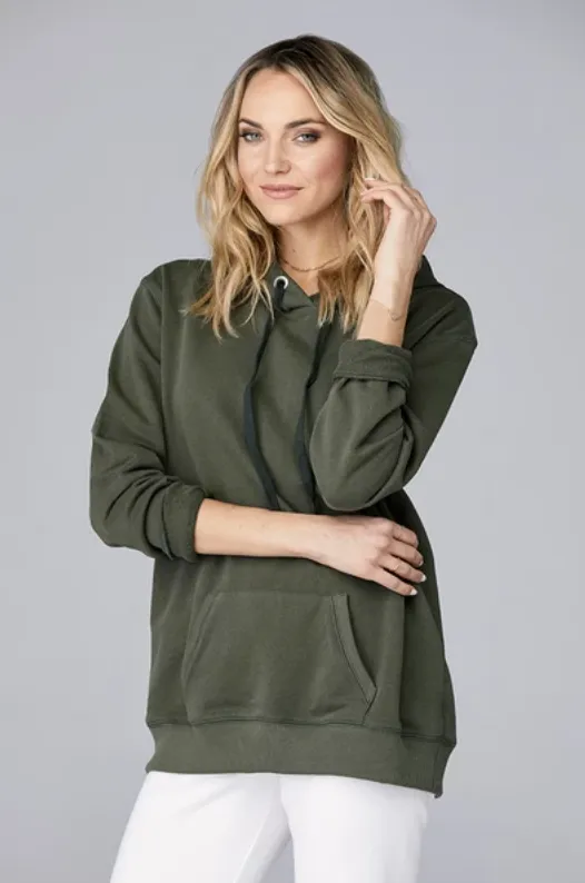 David Lerner- Boyfriend Hoodie in Olive