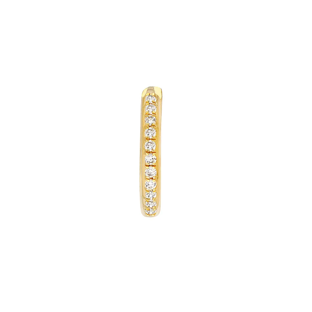 Diamond Huggie Earrings