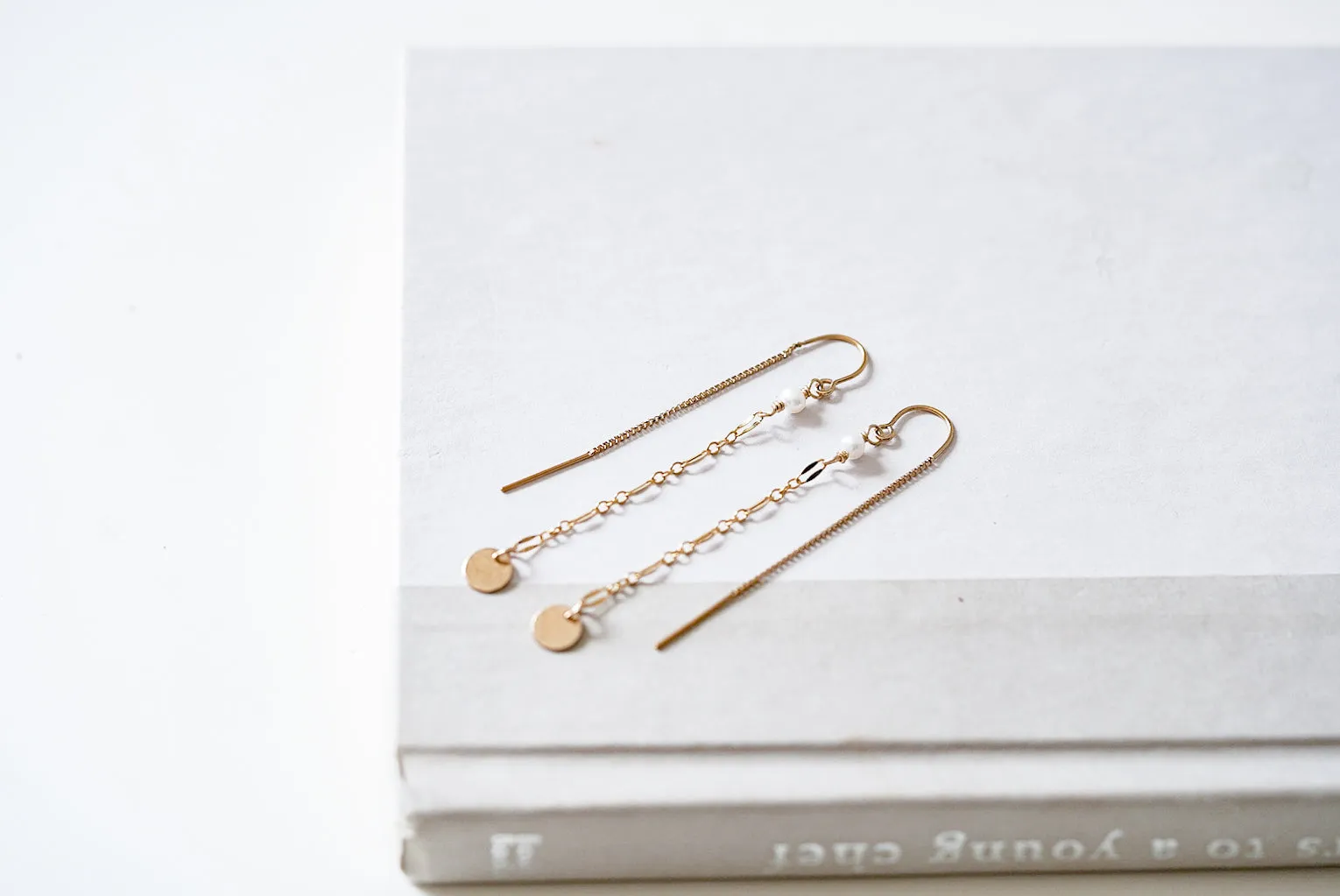 Drops of Jupiter Chain Threader Earrings