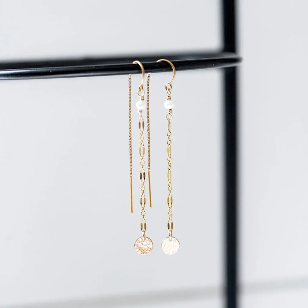 Drops of Jupiter Chain Threader Earrings