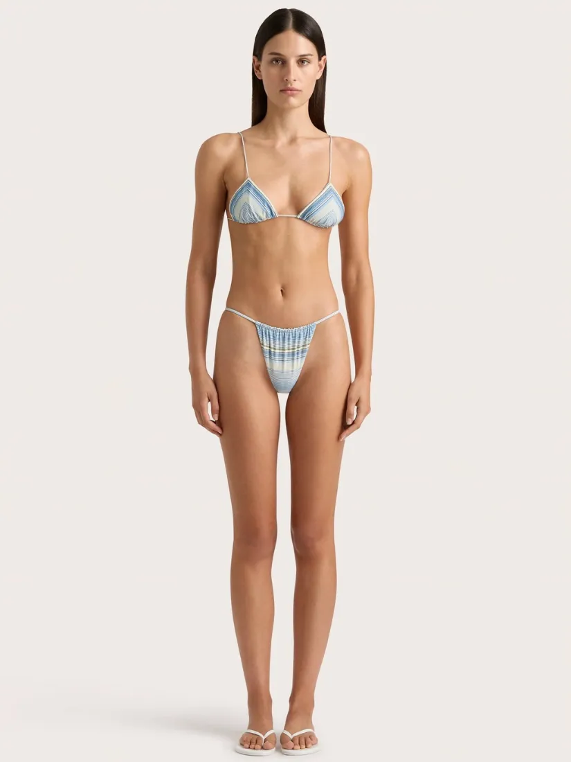 Elea String Bikini Top Futura Stripe