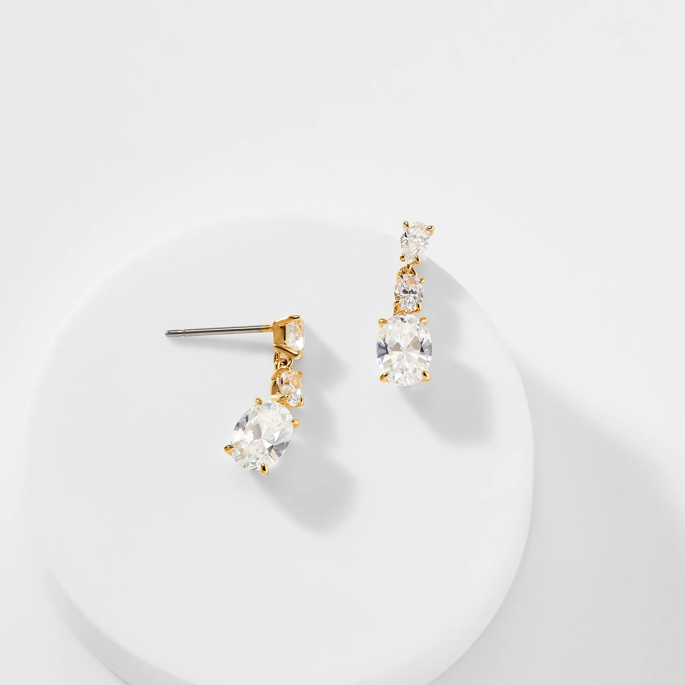 EMILIA OVAL DROP EARRINGS