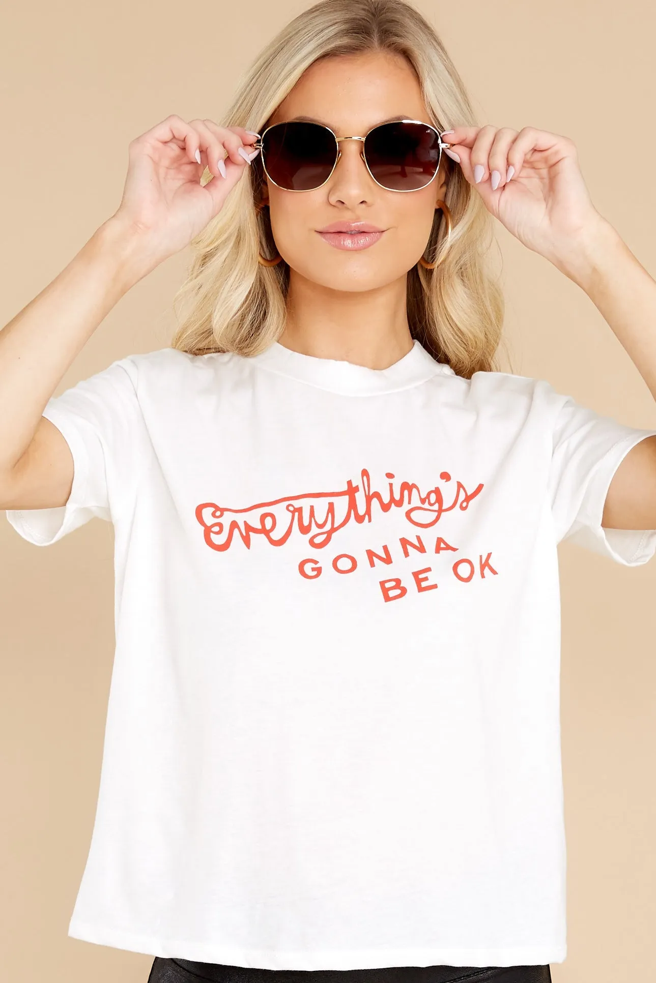 Everything's Gonna Be Ok Ivory Tee