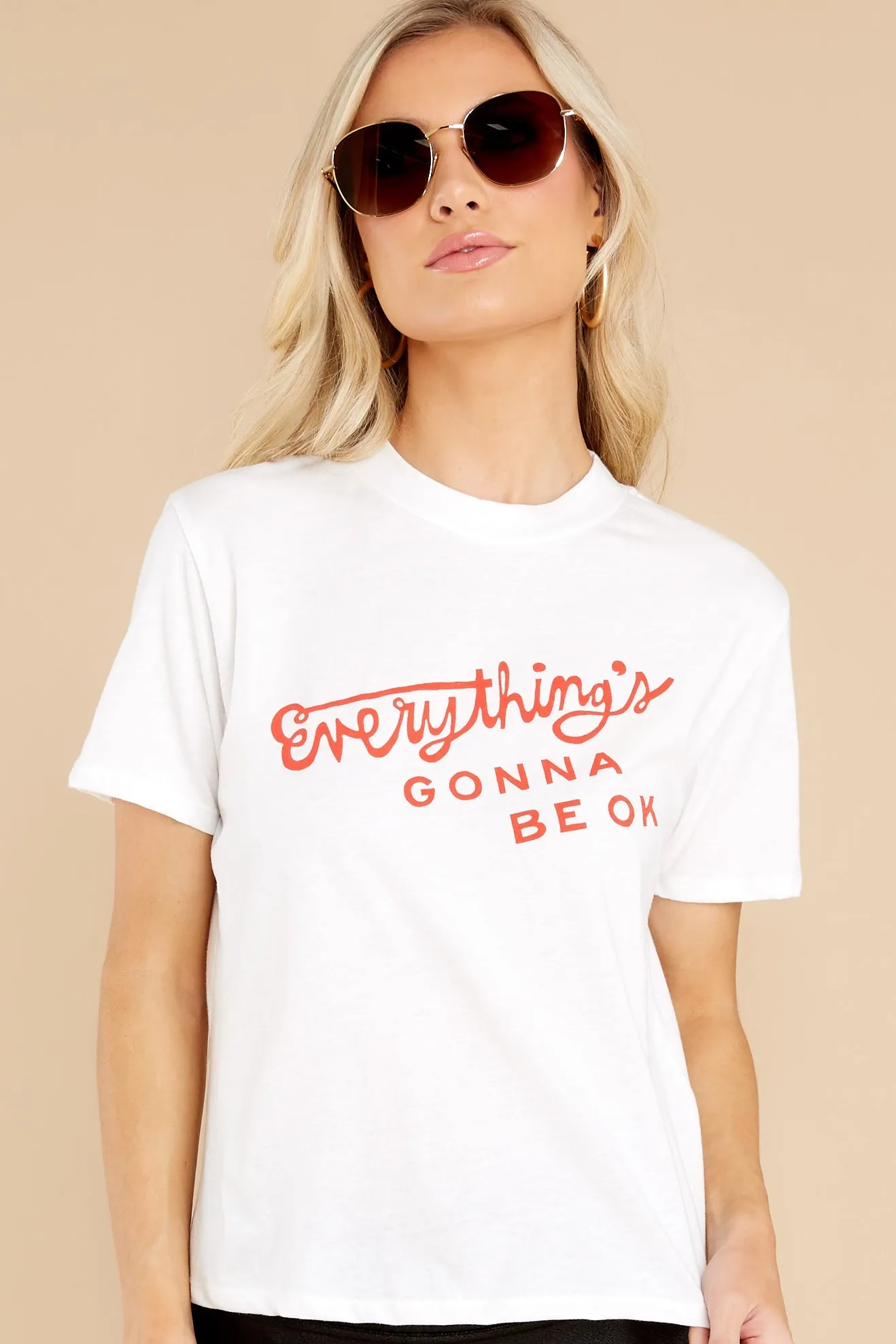 Everything's Gonna Be Ok Ivory Tee