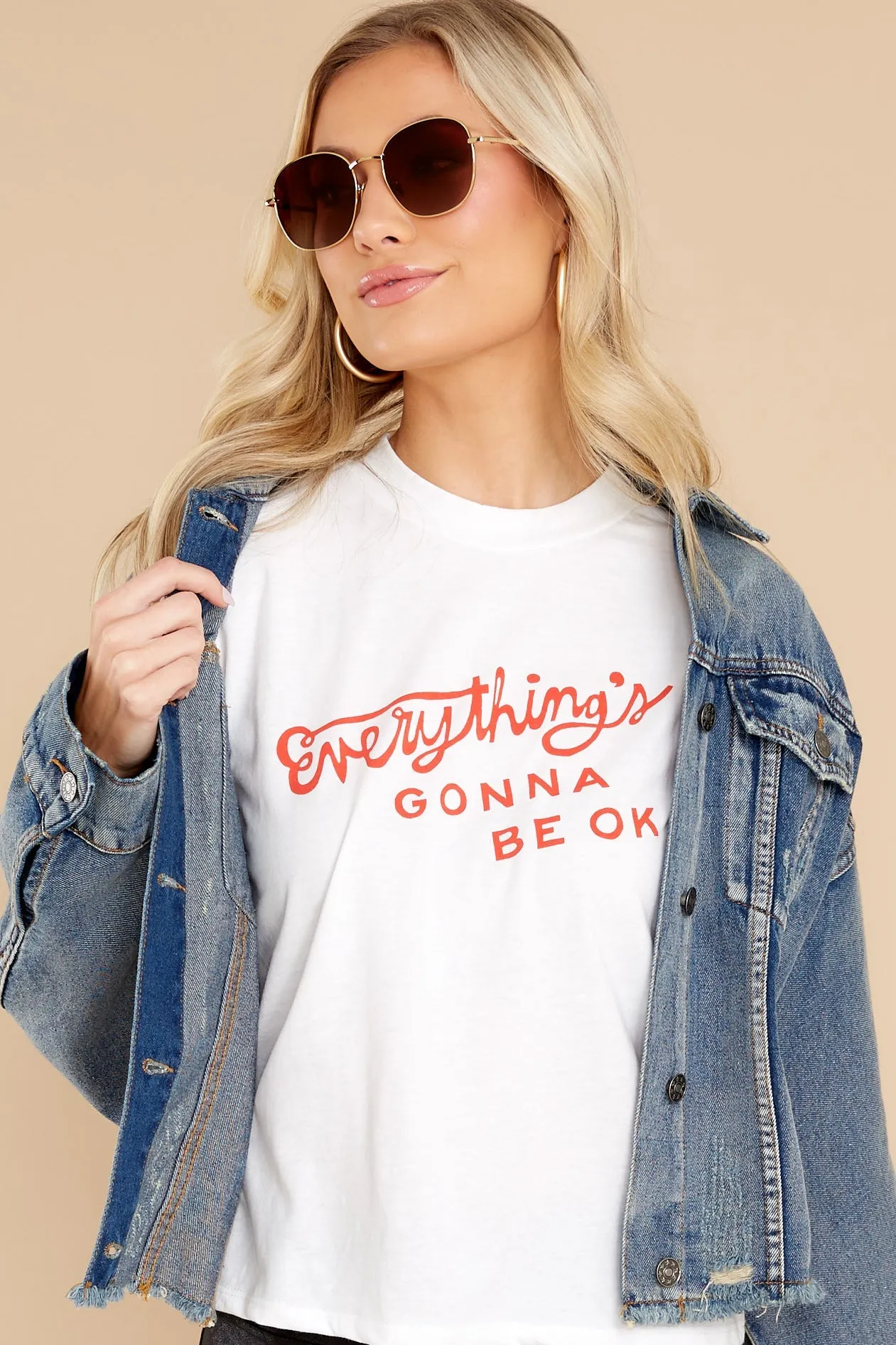 Everything's Gonna Be Ok Ivory Tee