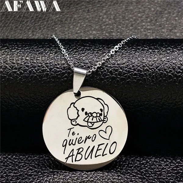 Family Necklaces Stainless Steel Mama Forever Boy Girl Pendants Necklace Jewelry Women Kids Family Member Christmas Gift N2407