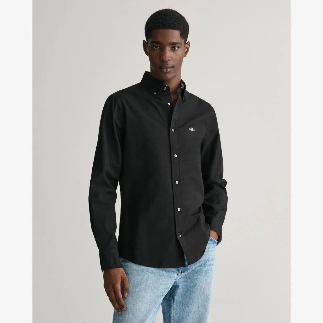 GANT Slim Fit Stretch Oxford Shirt 3230115 Black