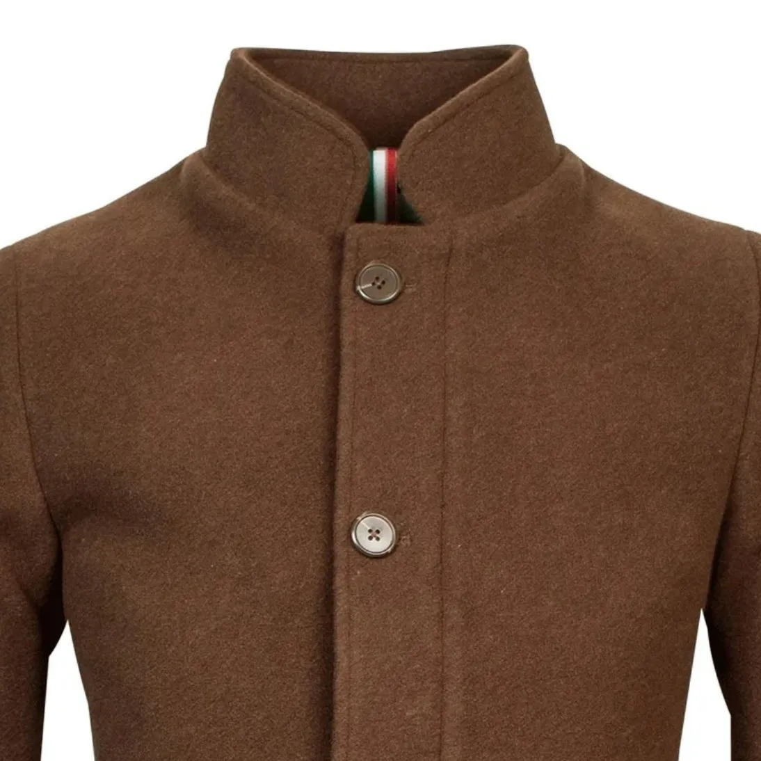 Giordano Slim Fit Wool Mix Coat Brown 222621