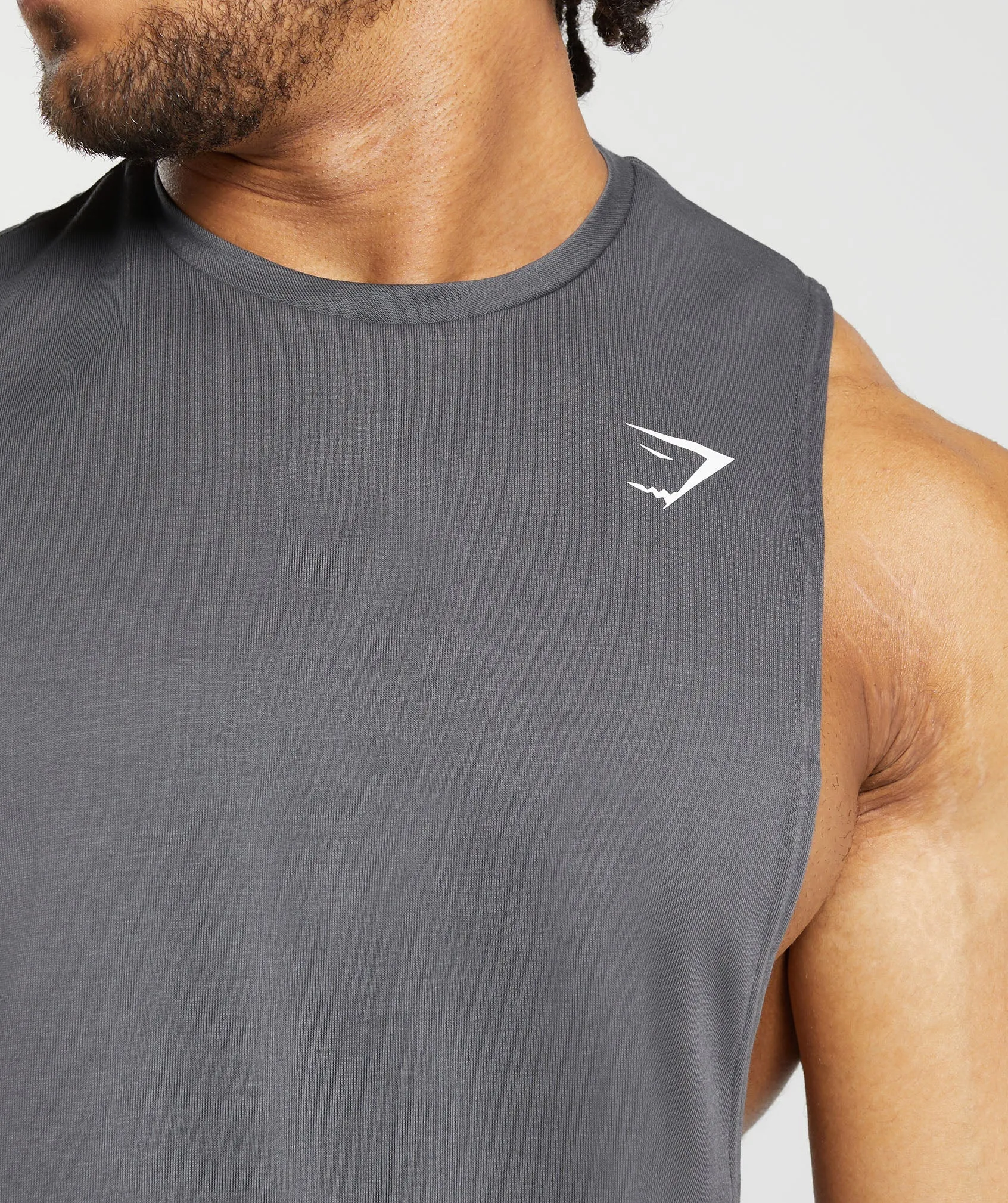 Gymshark React Drop Arm Tank - Dark Grey