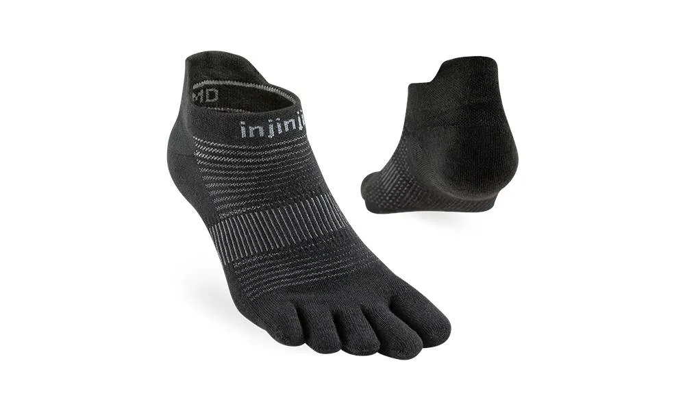 Injinji Run Original Weight No Show Black