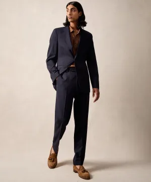 Italian Gabardine Sutton Suit in Navy