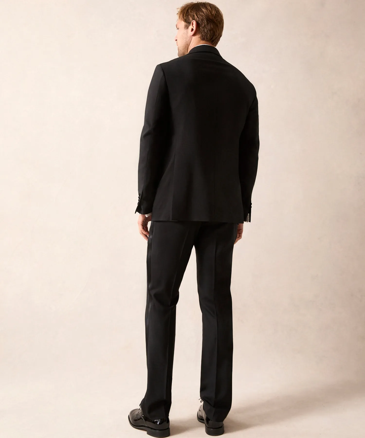 Italian Peak Lapel Tuxedo in Black