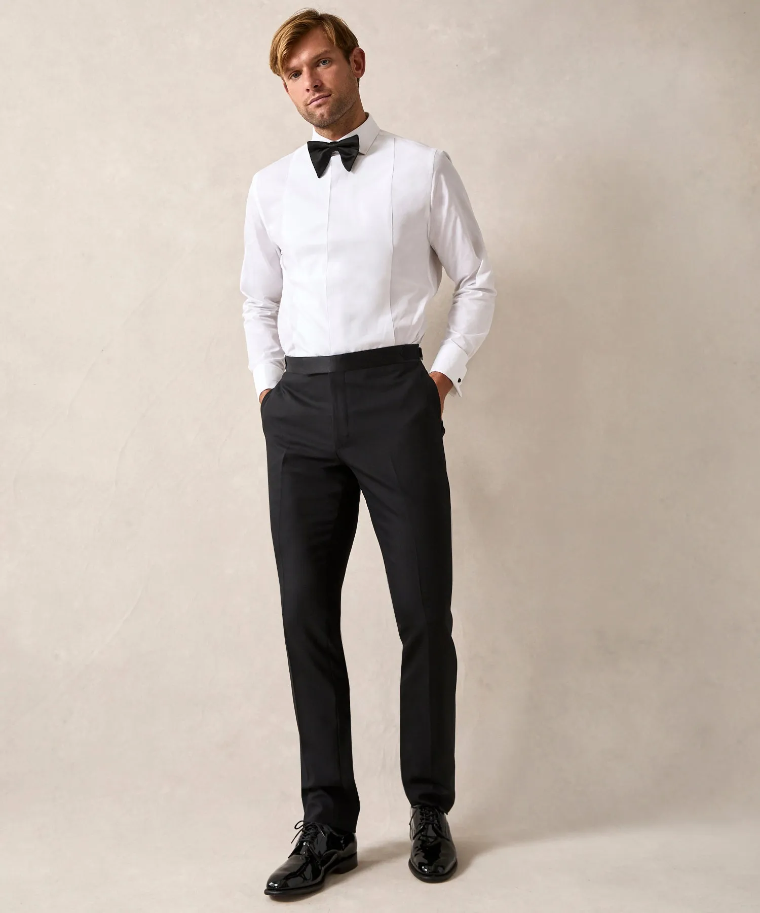 Italian Peak Lapel Tuxedo in Black