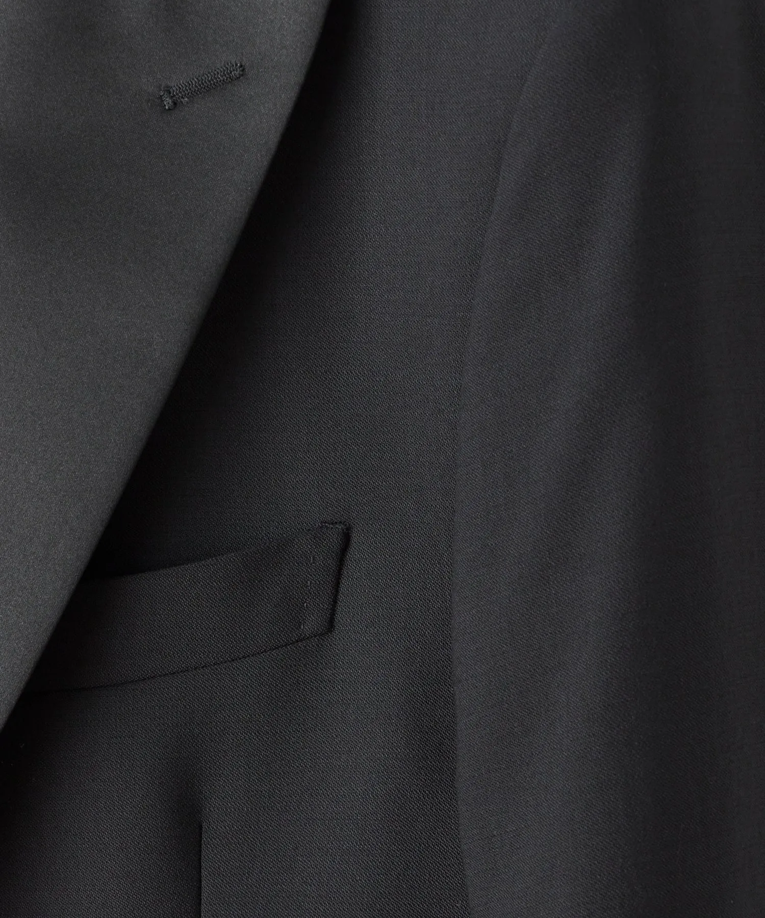 Italian Peak Lapel Tuxedo in Black