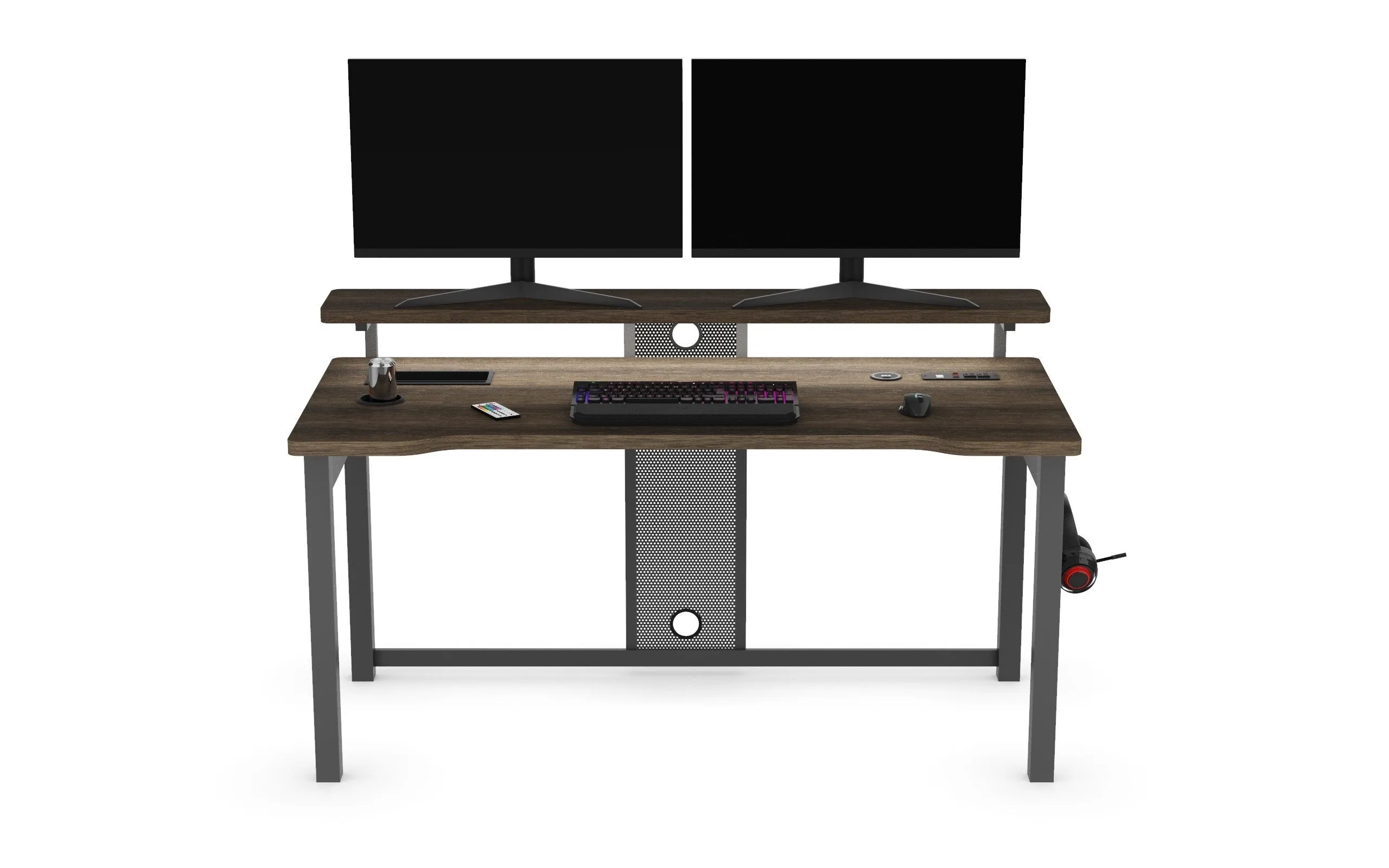 Jatemo Office Desk - Rustic Brown