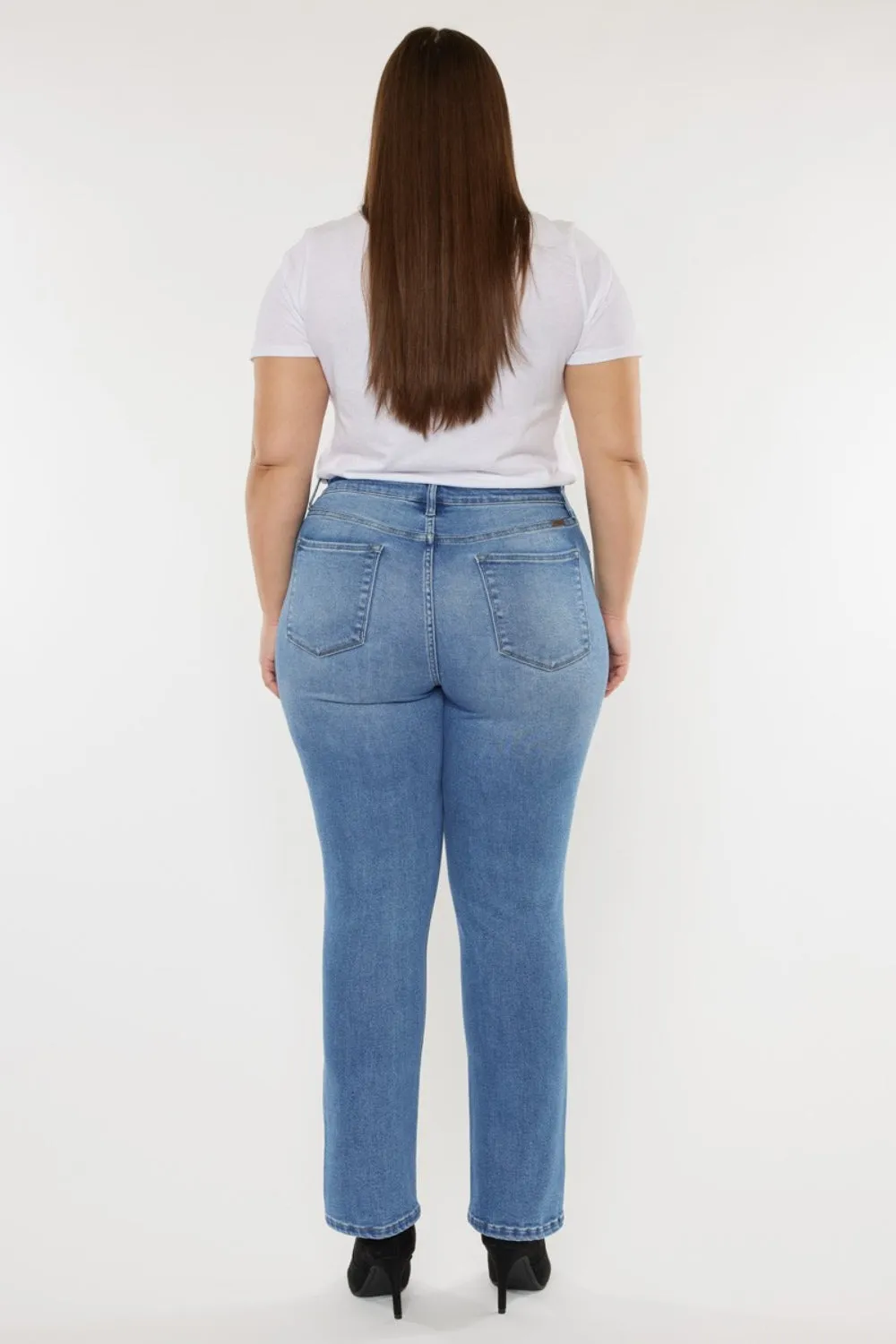 Kancan Full Size Cat's Whiskers High Waist Jeans