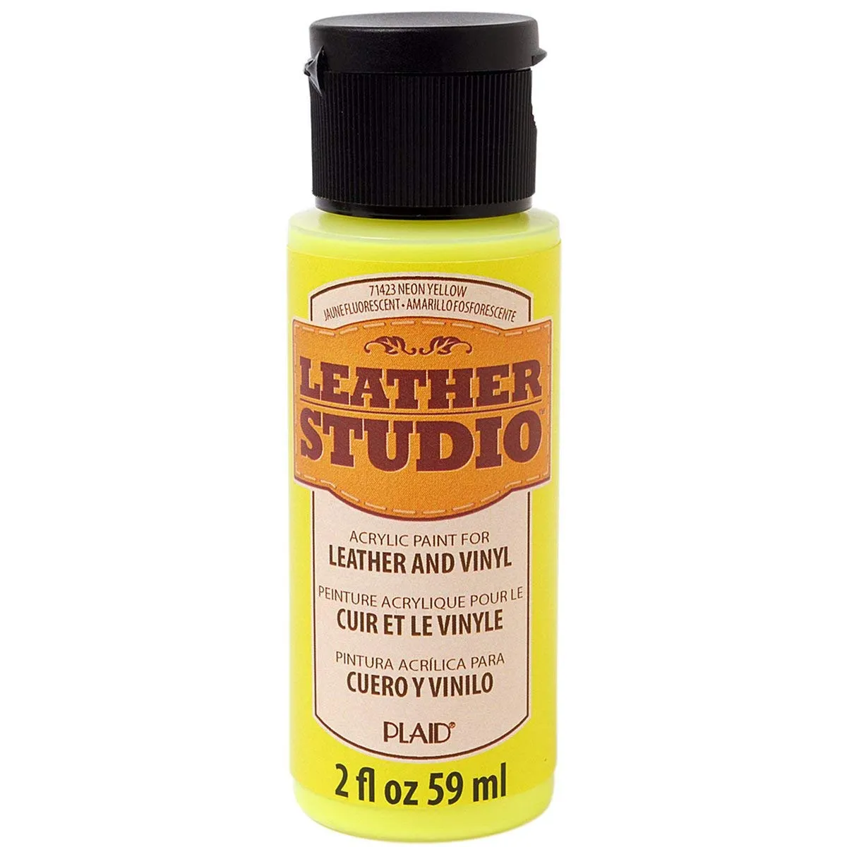 Leather Studio Paint Neon Yellow 2 Oz.