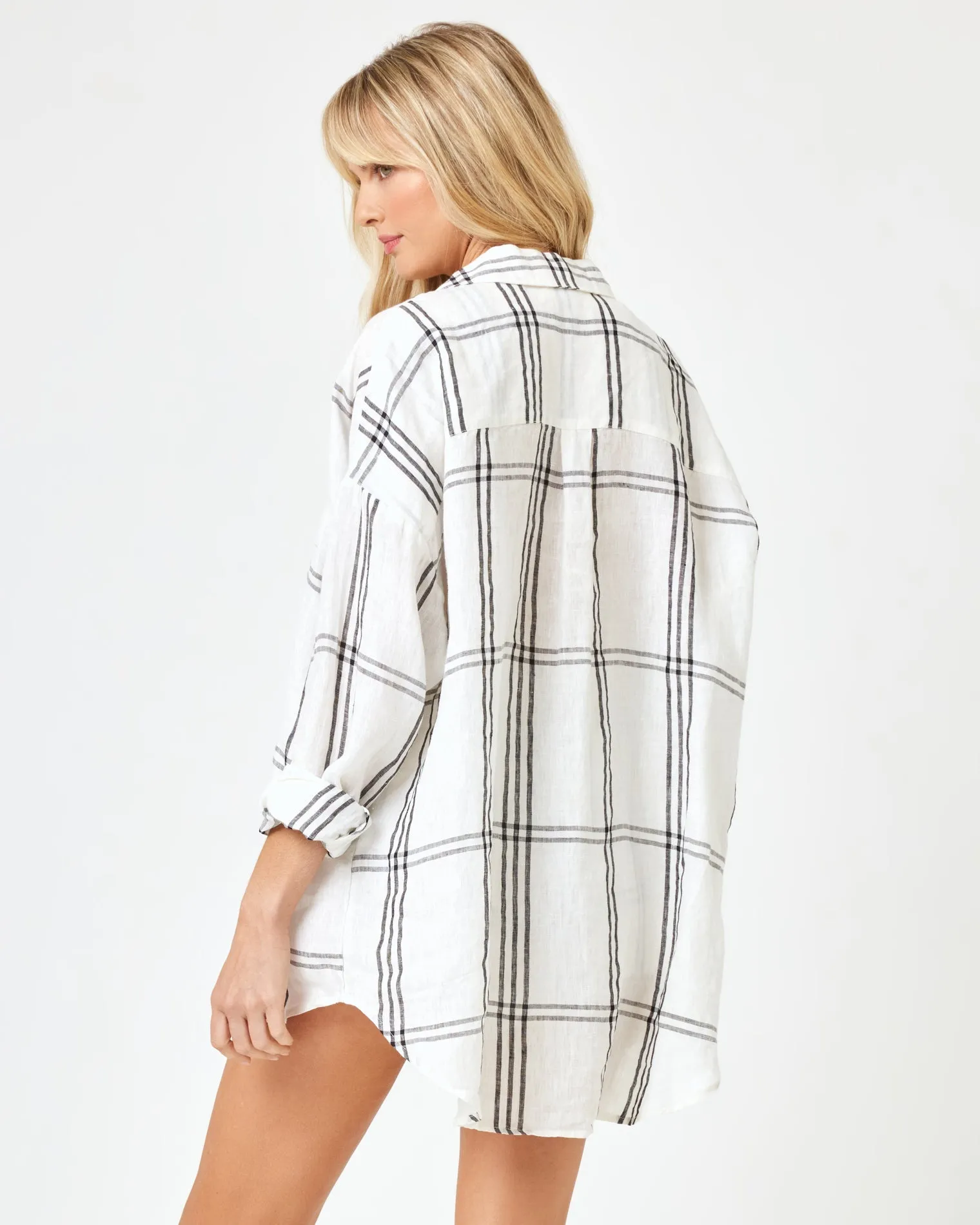 LSPACE - RIO TUNIC LATE MORNINGS PLAID