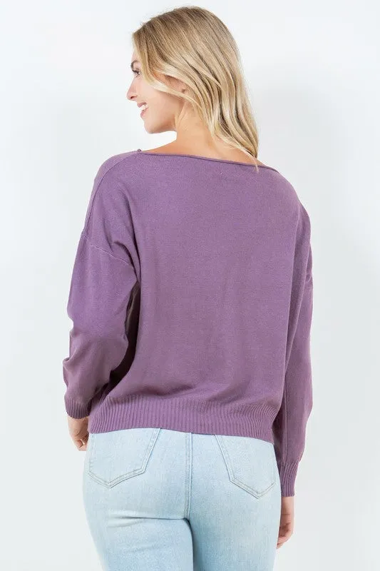 Madeline Boatneck Sweater