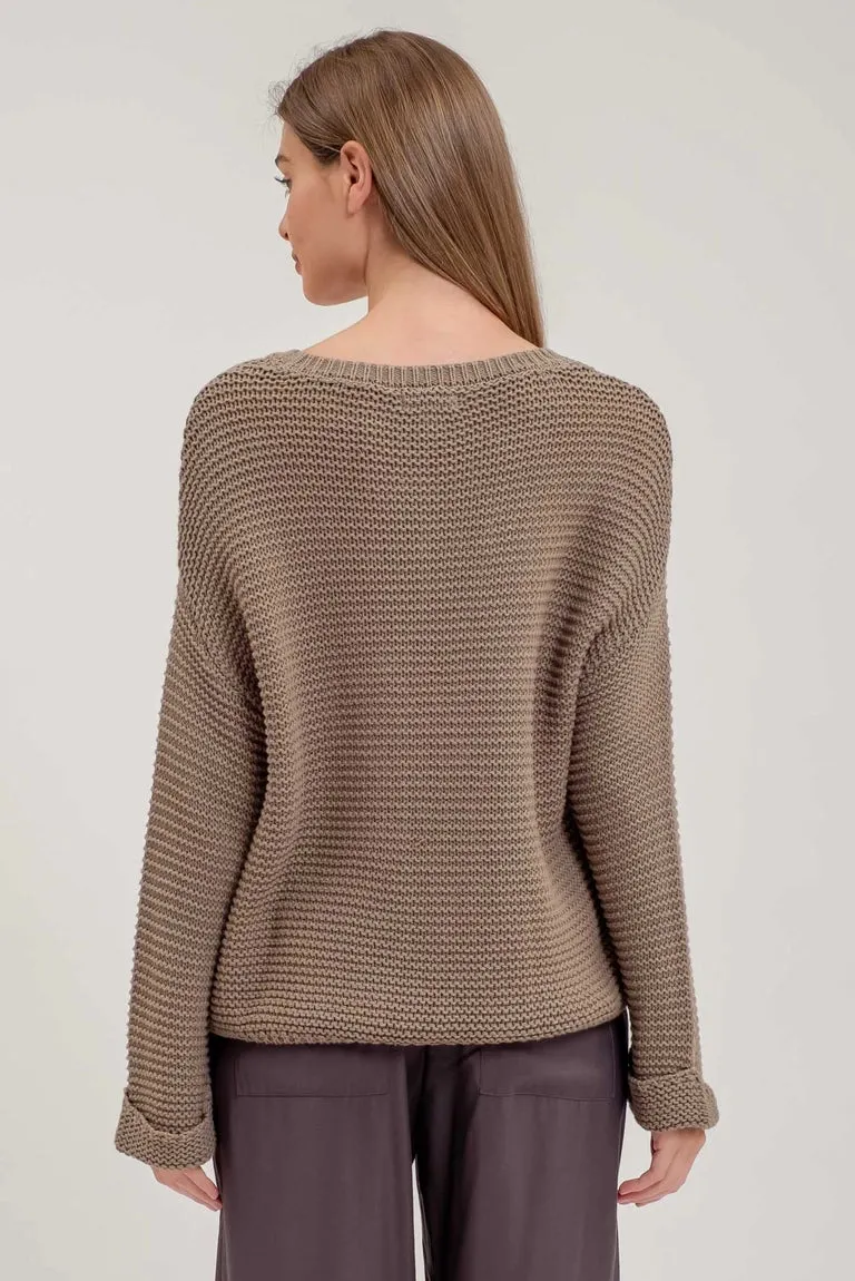 Marianne Crewneck Cuffed Sweater