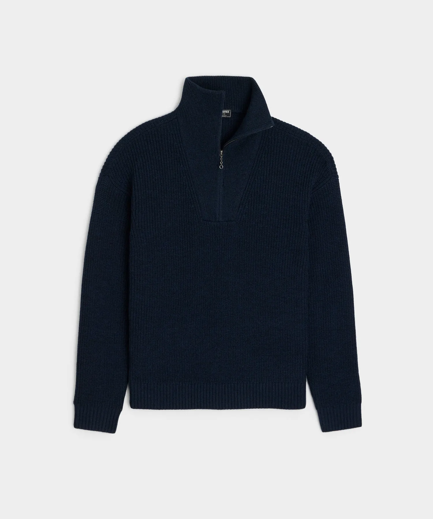 Merino Half-Zip Sweater in Navy