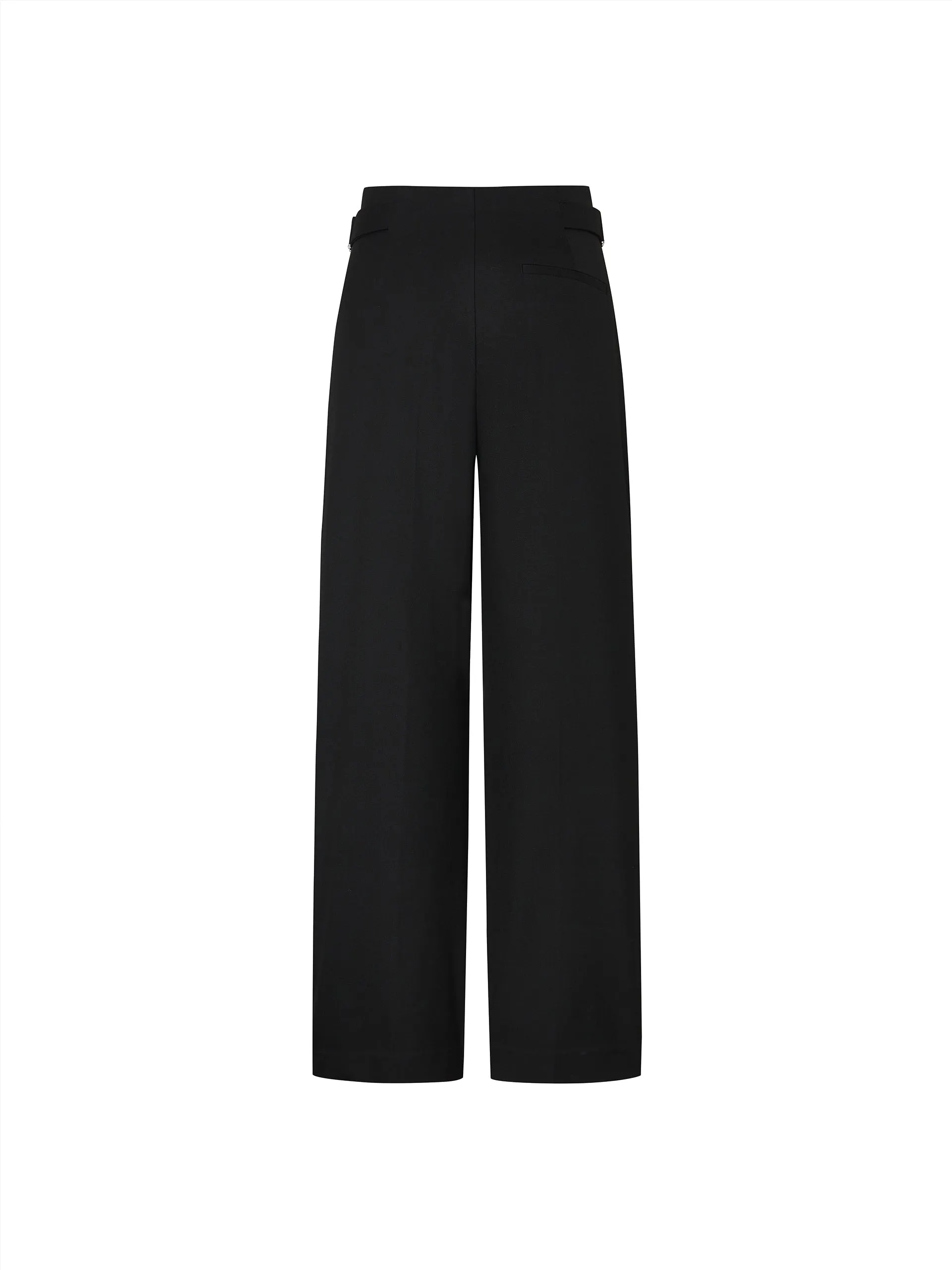 Metal Waistband Suit Pants