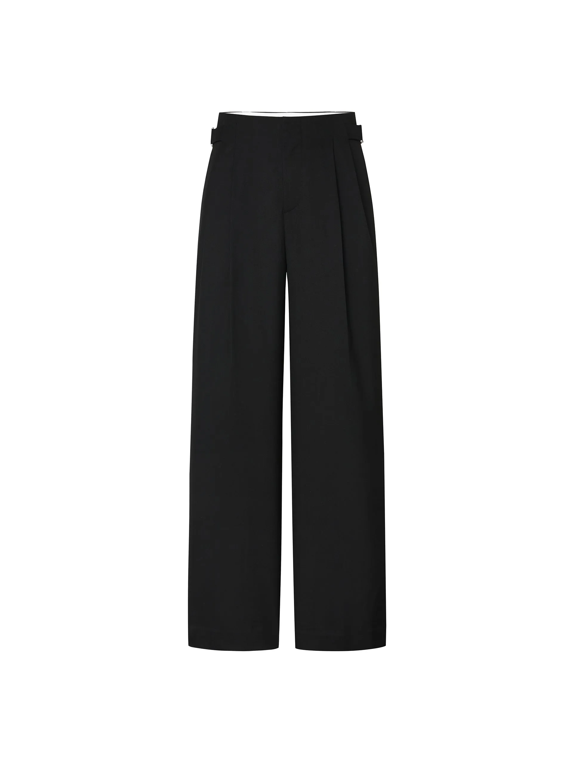 Metal Waistband Suit Pants