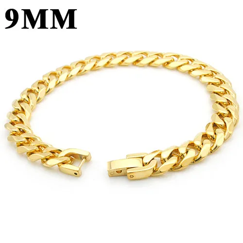 Moorvan Jewelry Men Bracelet Cuban links & chains Stainless Steel Bracelet for Bangle Male Accessory Wholesale B284