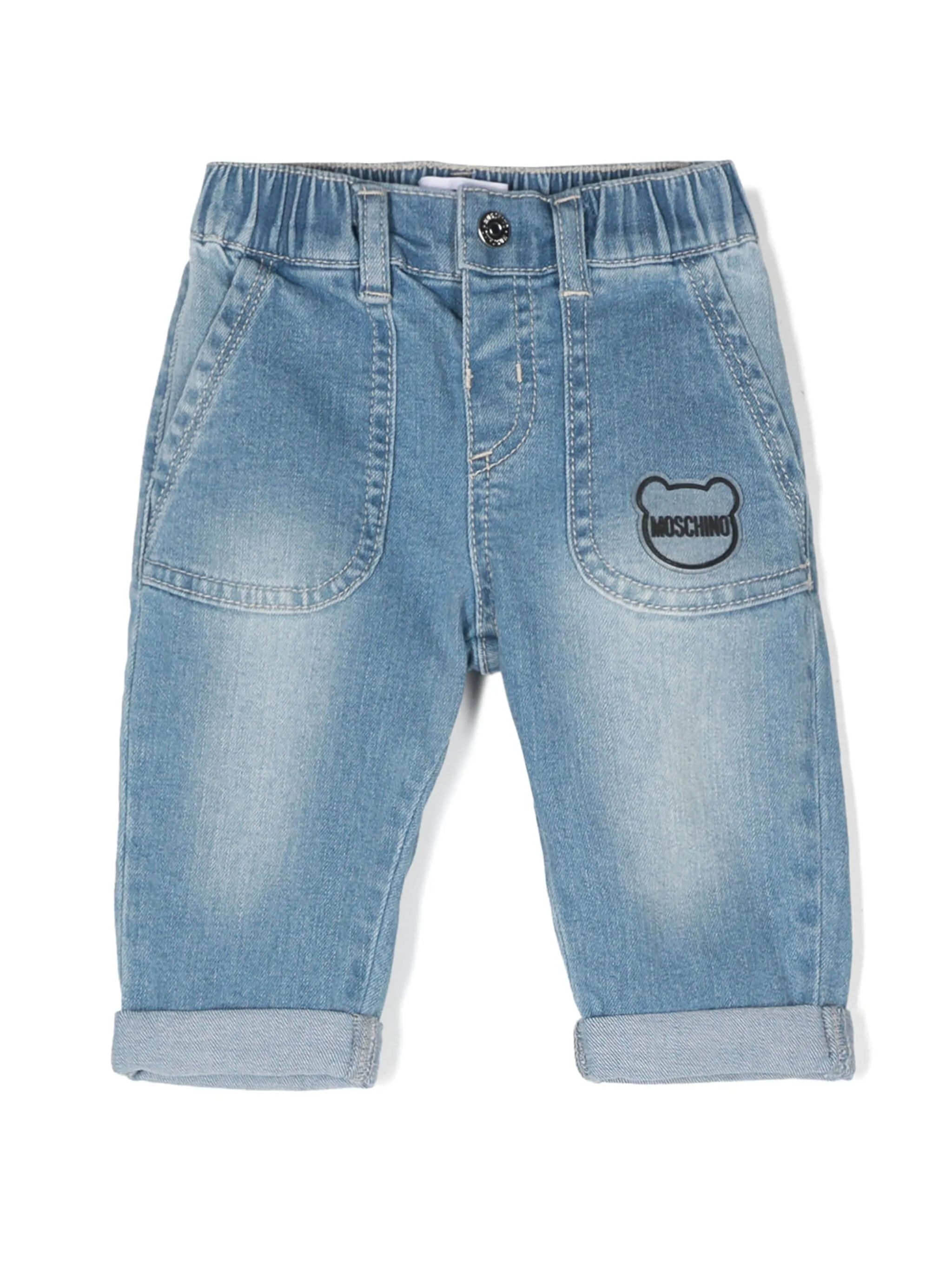 Moschino Kids Baby logo jeans