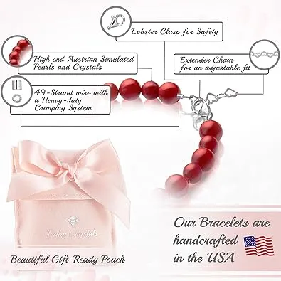 NewBorn Baby Girl Red Bracelet for protection