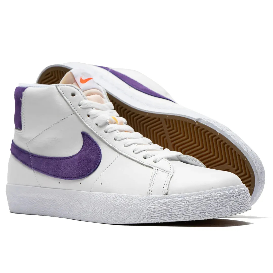 Nike SB Zoom Blazer Mid: White/Court Purple