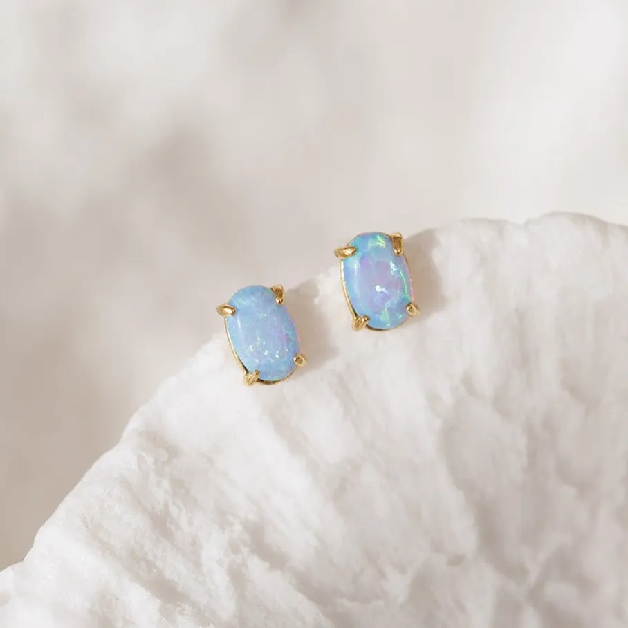 Opal Stud Earrings