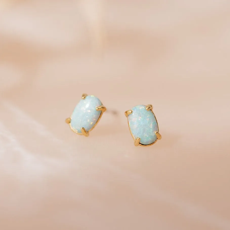 Opal Stud Earrings