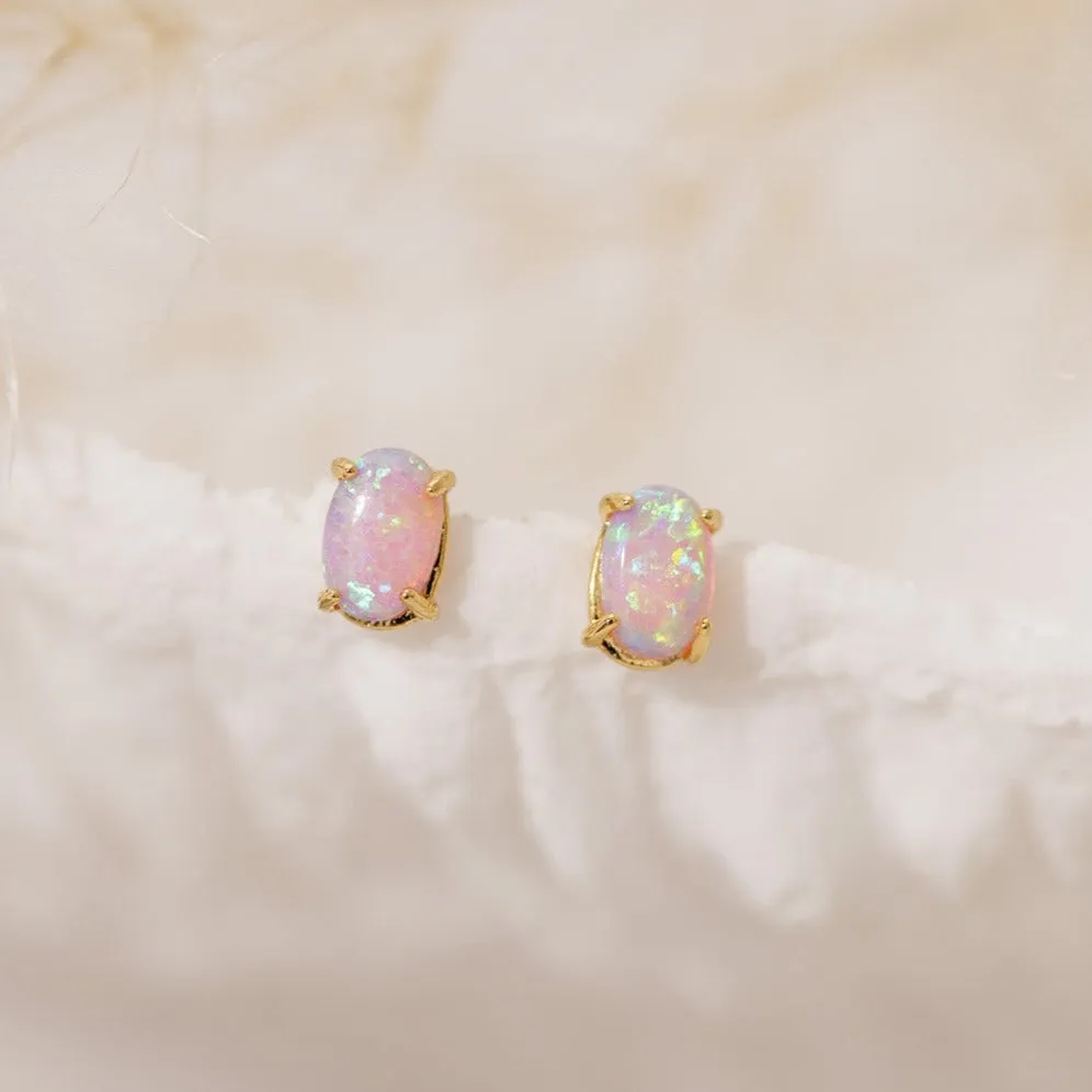 Opal Stud Earrings